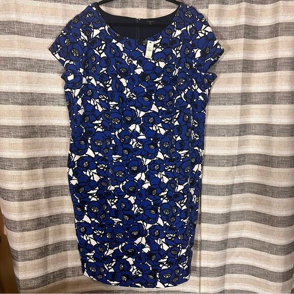 Talbots Blue And White Floral Dress Size 22W - Picture 1 of 11